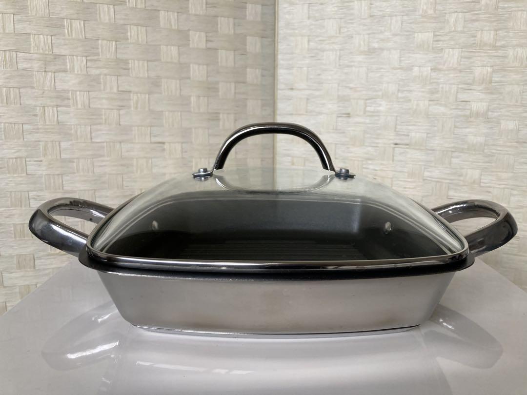 美品☆レシピ付☆MEYER マイヤー スクエアグリルパン 24cm
