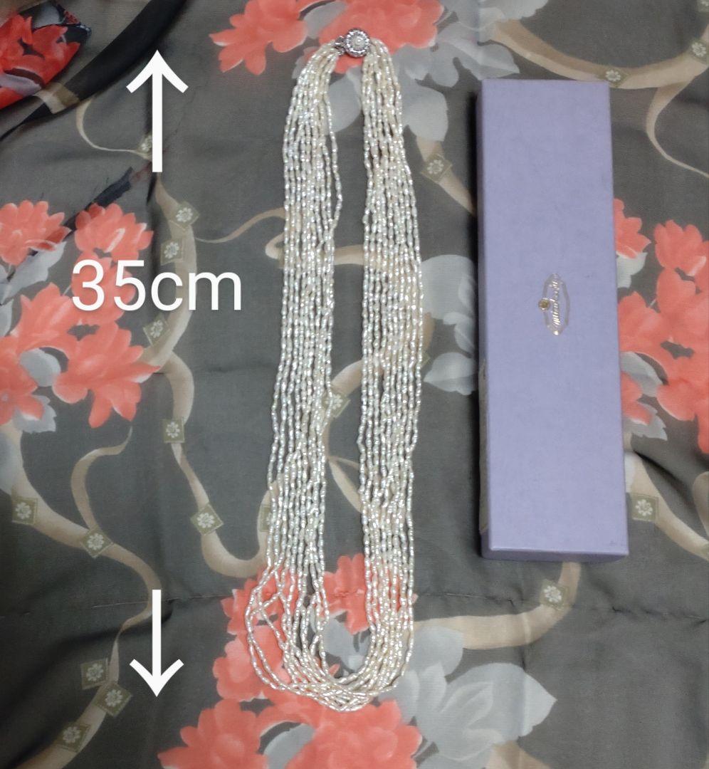 三越】淡水真珠 パールネックレス SILVER刻印 ネックレス 10連 三越】淡水真珠 パールネックレス SILVER刻印 ネックレス 10連