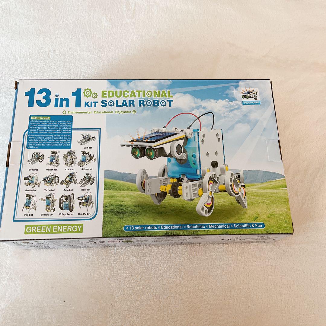 13イン1 ソーラーロボットキット 太陽光で動く 工作キット Amazon | 13イン1 ソーラーロボットキット おもちゃ 13種類工作