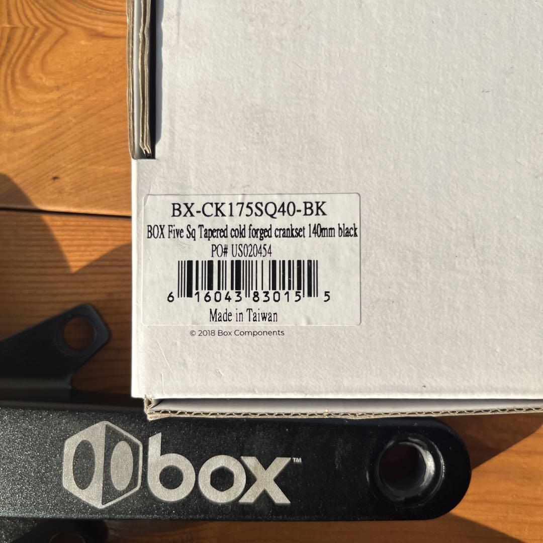 BMXレース スクエアタイプ 140mm box five クランクアーム 黒