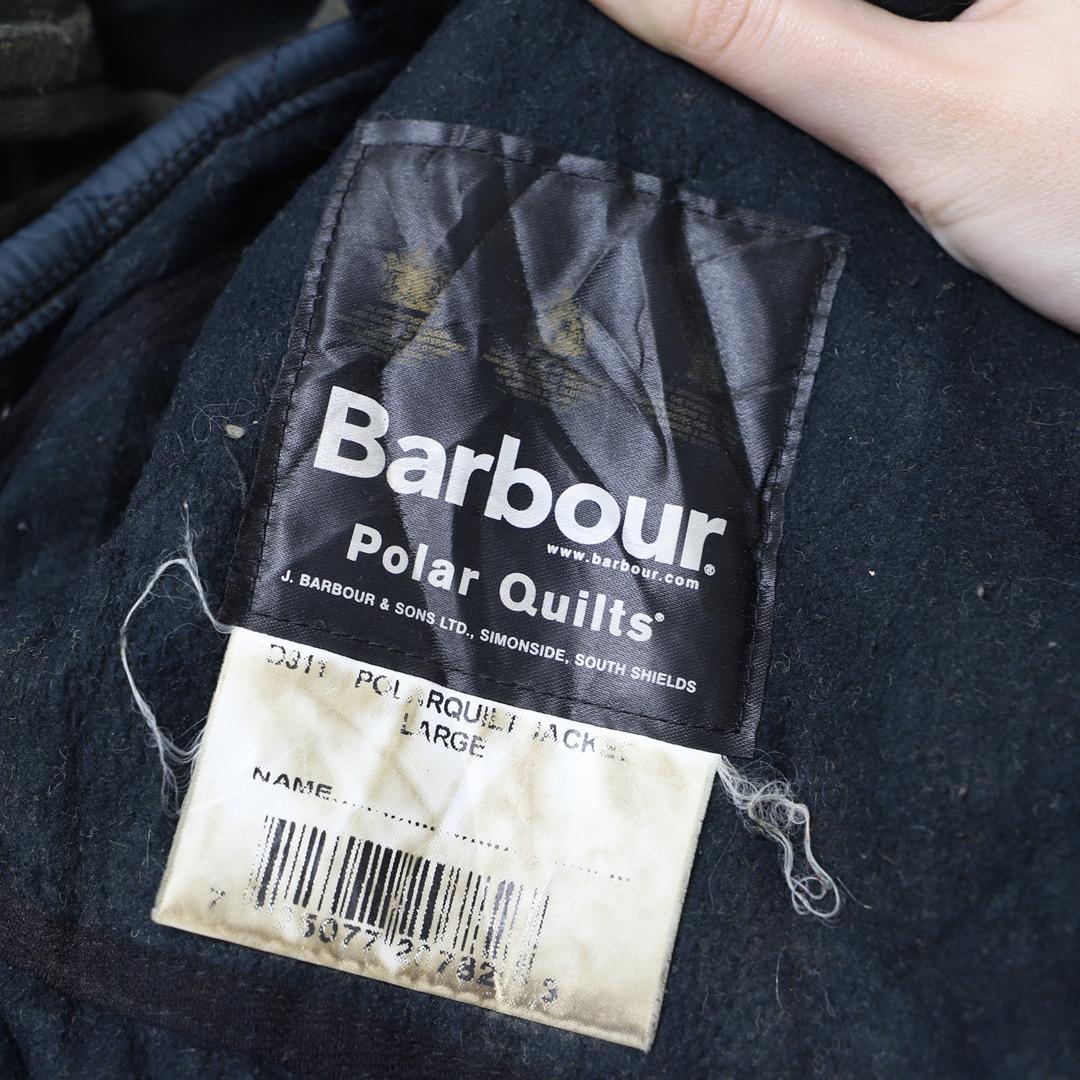 Barbour アウター グリーン バブアー 古着 メンズ キルティング L Barbour アウター グリーン バブアー 古着 メンズ キルティング L