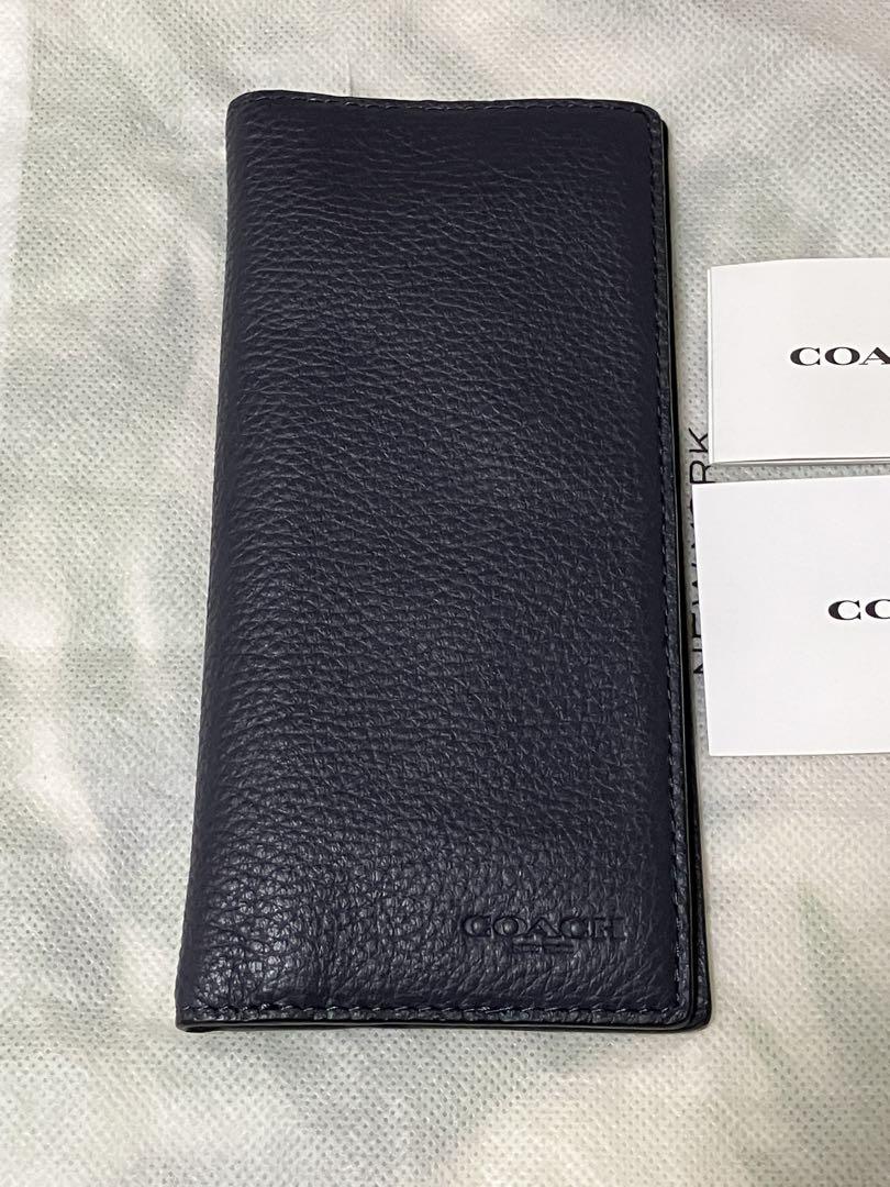 COACH 二つ折り長財布 ネイビー