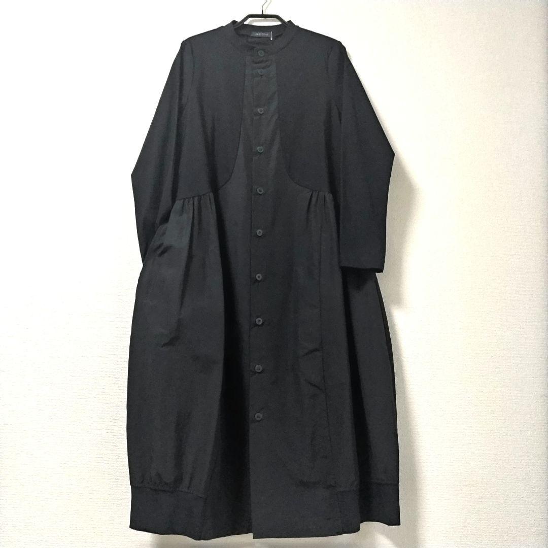 CRESCENT　前開き異素材ワンピース(10920円)