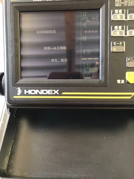 HONDEX ホンデックス ポータブル 魚群探知機 HE-6100 乾電池式 ホンデックス ポータブル魚探 HE-6100 HONDEX 魚探 乾電池式ポータブル
