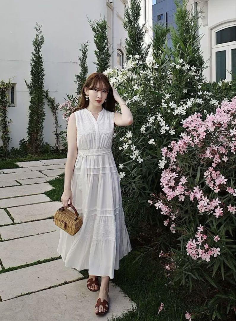 ワンピース Her lip to Scala Lace-Trimmed Dress