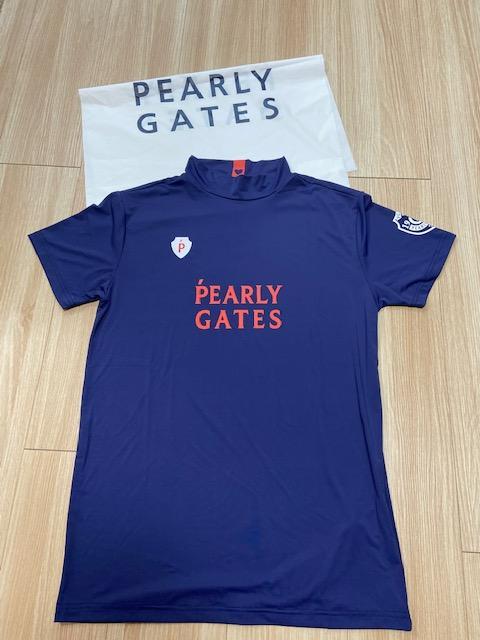 2340円 2021新作モデル 新品 PEARLY GATES ゴルフウェア 半袖 モックネック サイズ4 M
