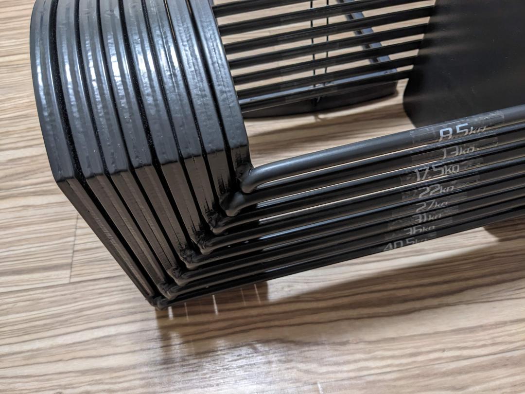 ①FIELDOOR 可変式 クイックダンベル/ブロックダンベル 最大40.5kg