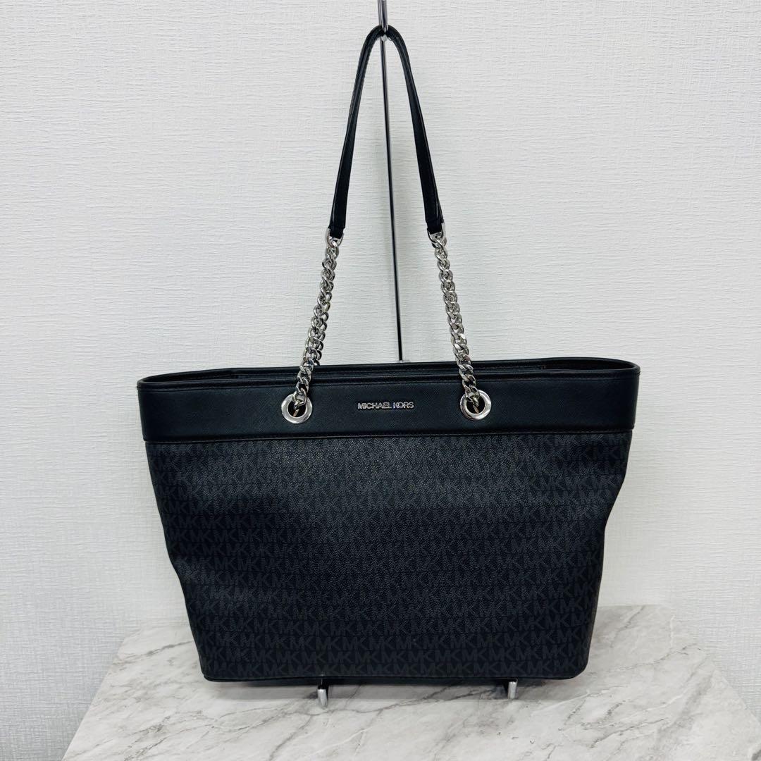 ✨MICHEAL KORS✨マイケルコース✨ブラック✨MKロゴ✨トートバッグ✨