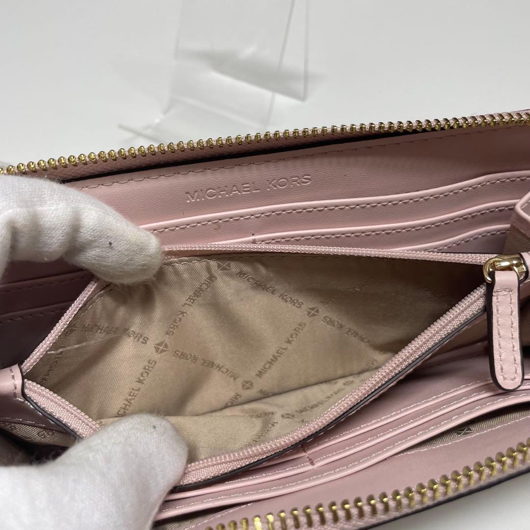 未使用品　MICHAEL KORS MKロゴ長財布 ホワイト/ベージュ
