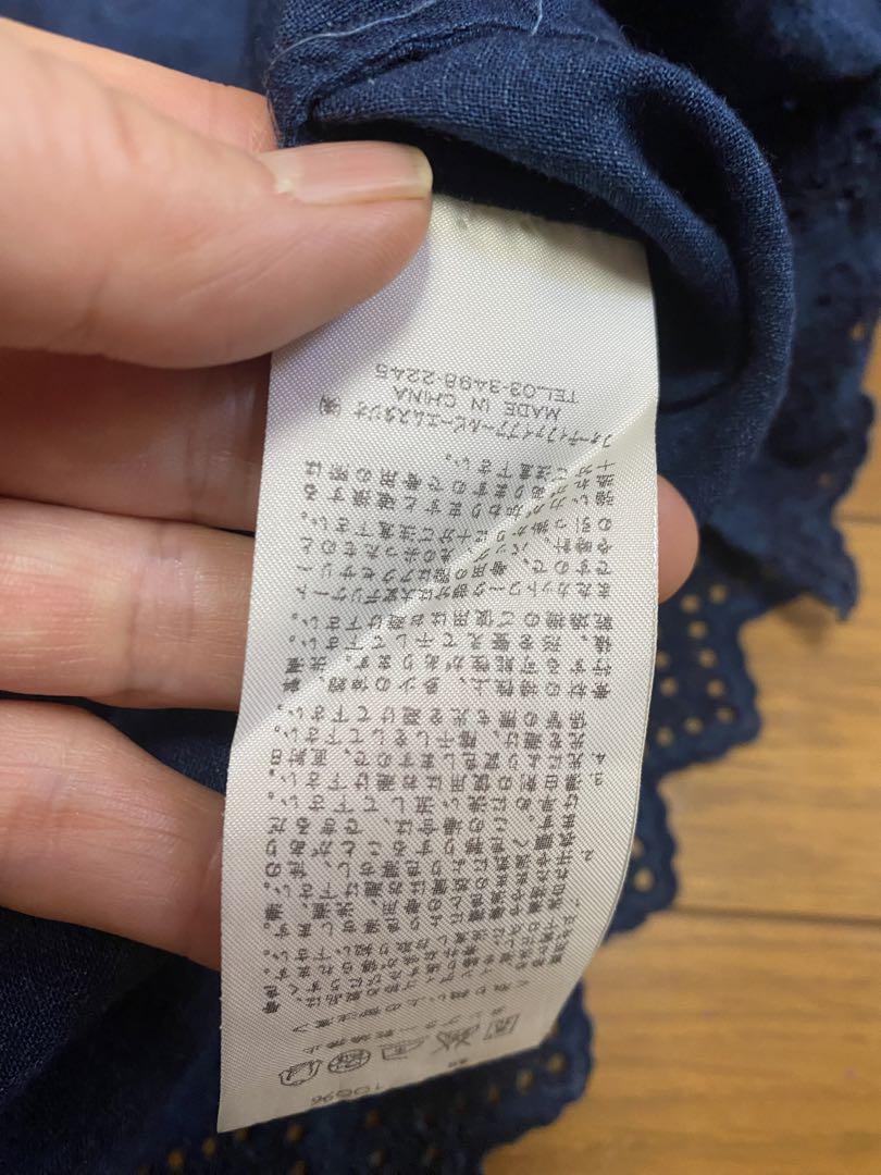 45r藍染インディゴ染めガーゼプルオーバーチュニック