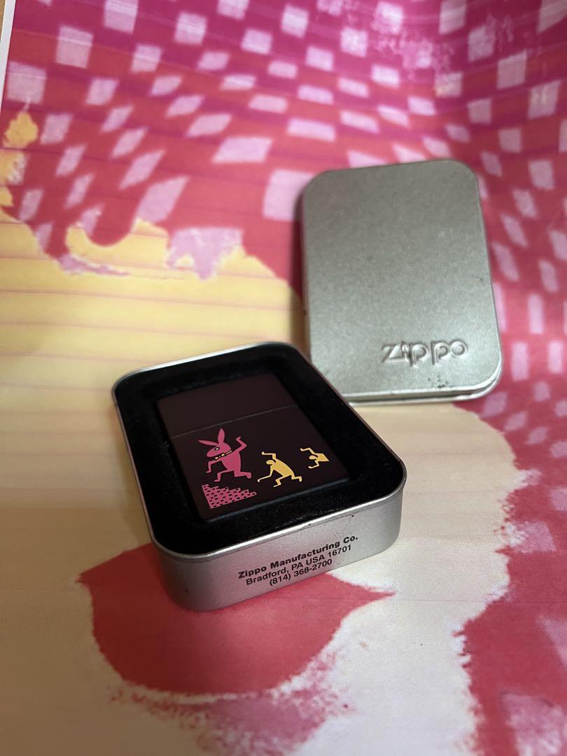 Zippo アートライター ウサギと人 キース.ヘリング　バニー