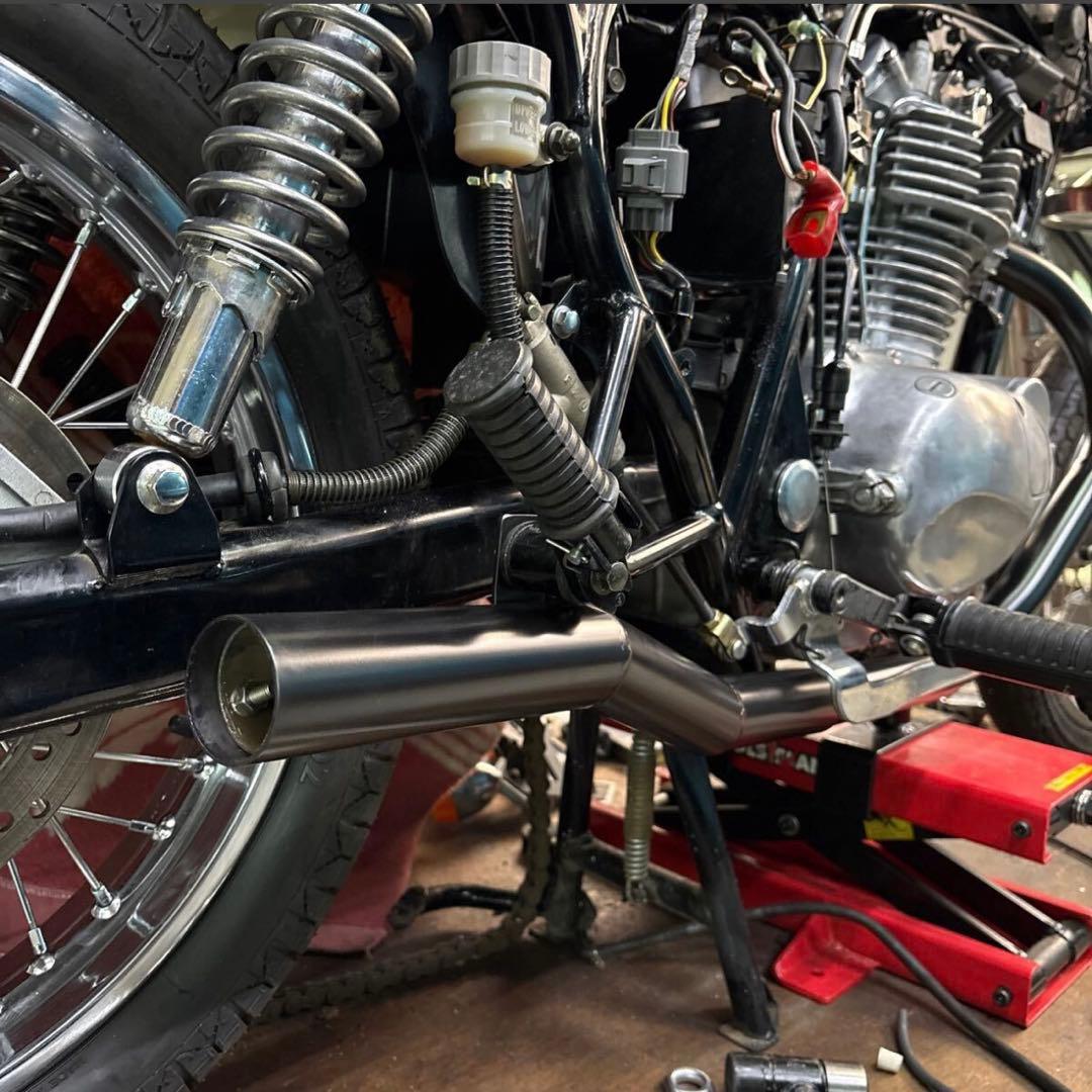 エストレア250 ワンオフショート菅送料込み匿名配送 スリップオン