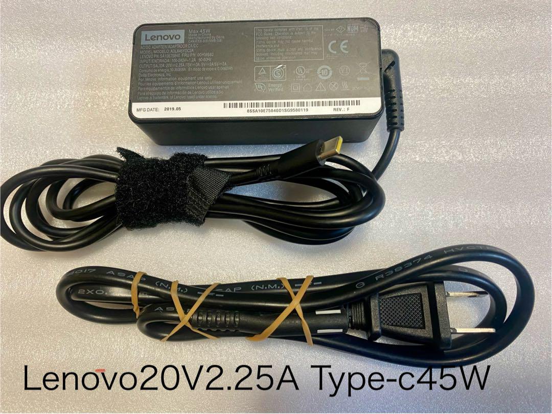 五個送料込純正品LENOVType-cアダプター20V2.25A45w