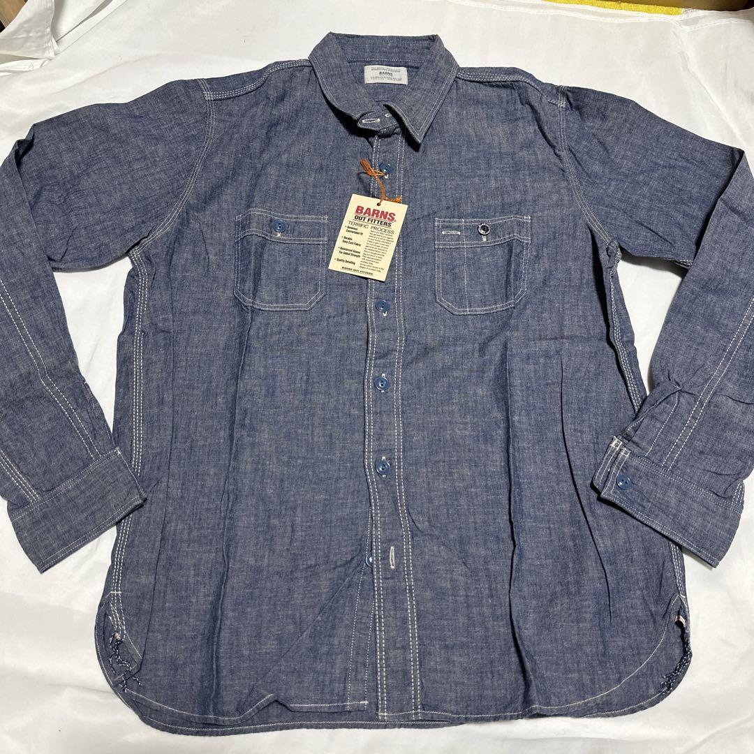新品　サイズL BARNS バーンズ オックスフォード BR-6221 新品