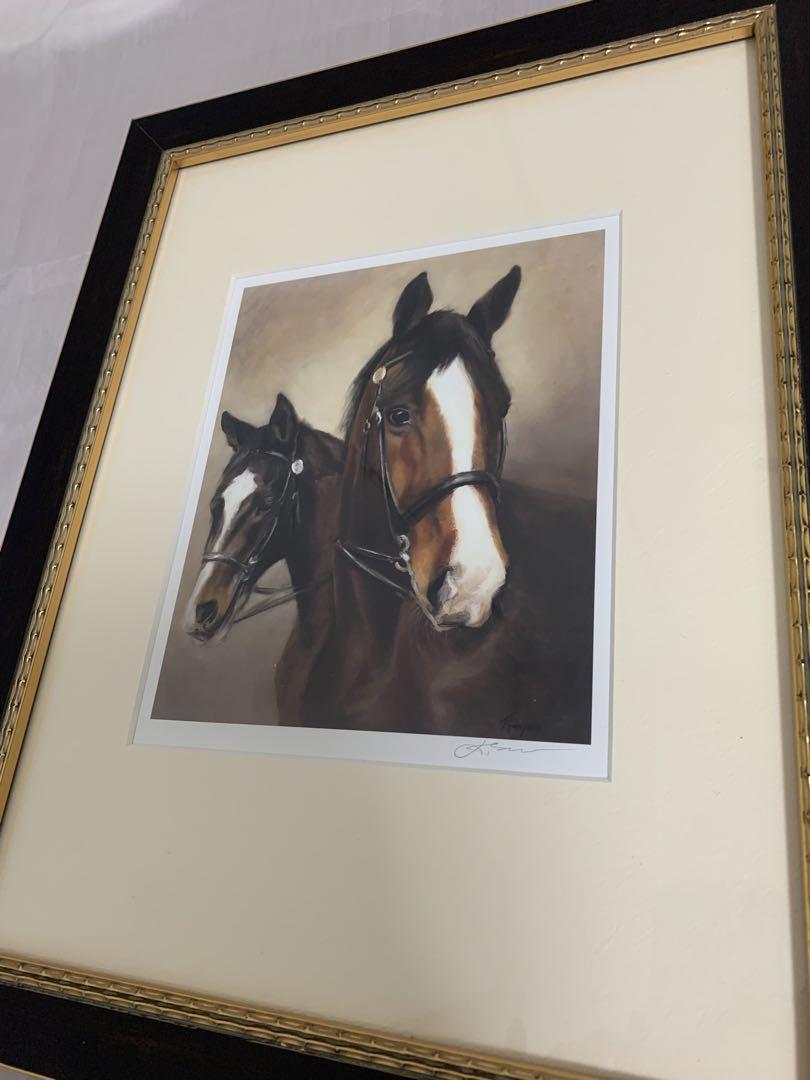 【額装アート・馬の絵】イタリア購入/太子サイズ 額装アート・馬の絵】イタリア購入/太子サイズ - メルカリ