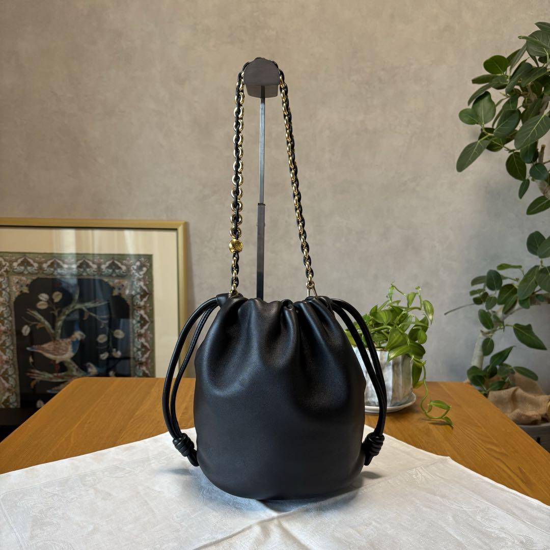 【LOEWE】ロエベ フラメンコパース バケットバッグ ブラック ロエベ(LOEWE)ロエベ フラメンコパース バケットバッグ
