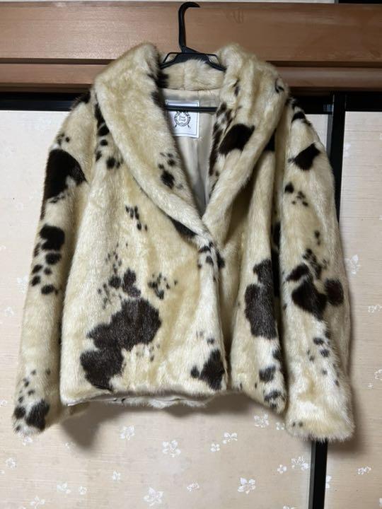 Treat ürself moo-moo cow fur coat