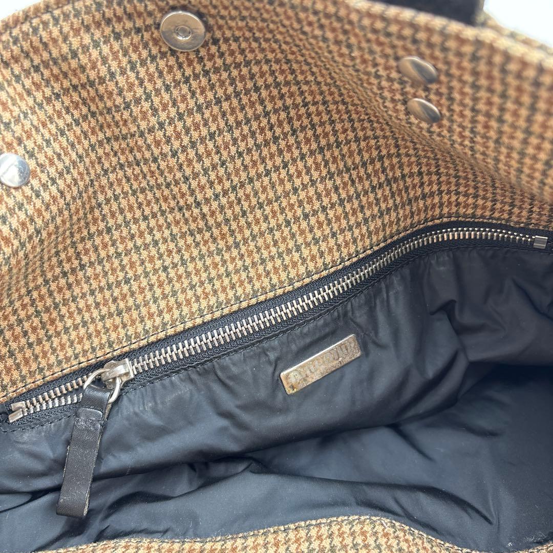 miumiu ミュウミュウ アーカイブ レザーポケット トートバッグ 大容量