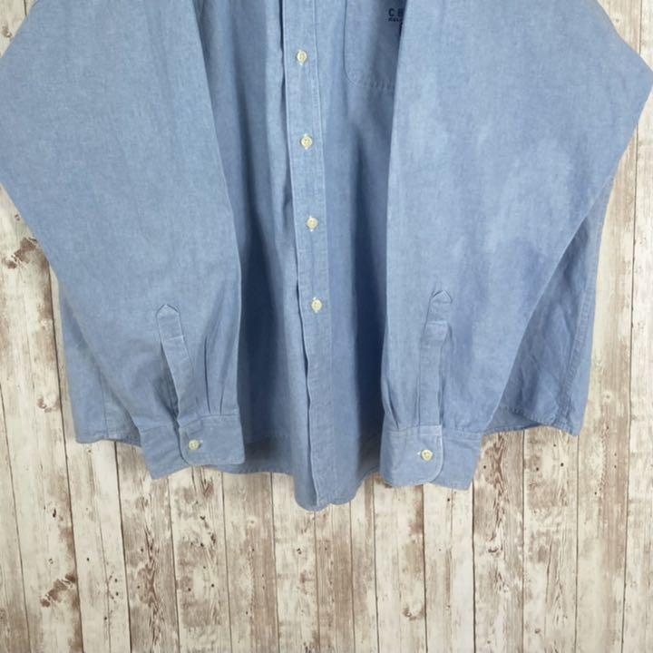 新作国産 刺繍 2XL ブルー 9HT5y-m45756435015 チャップスラルフローレン BD長袖シャツ 即納最新品