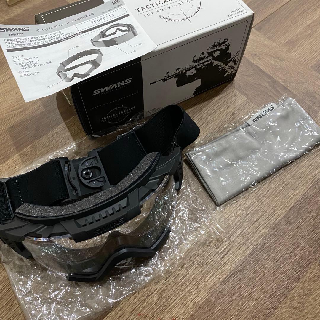 SWANS タクティカルゴーグル SG-2280CLA クリアレンズ
