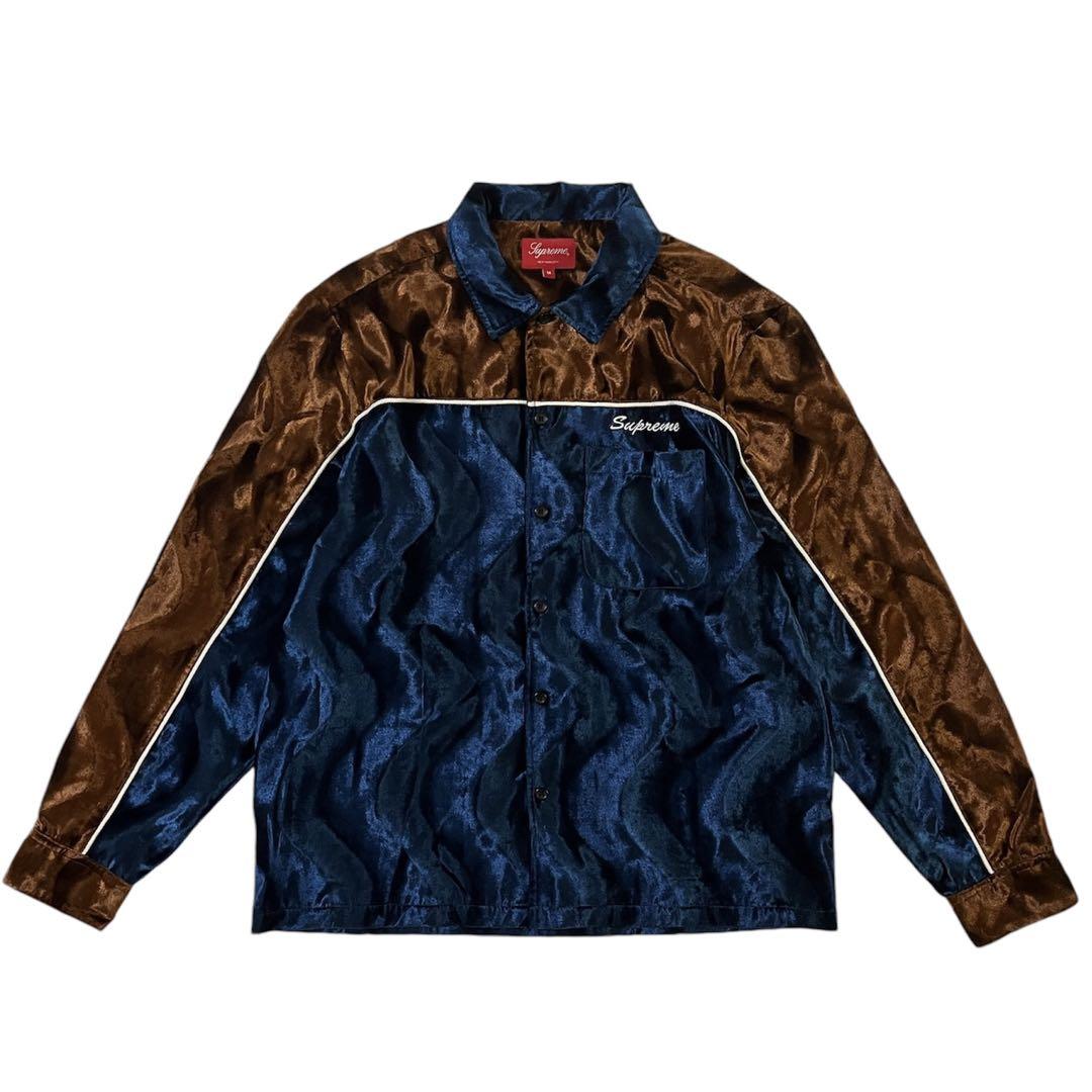 Supreme velvet swirl work shirt