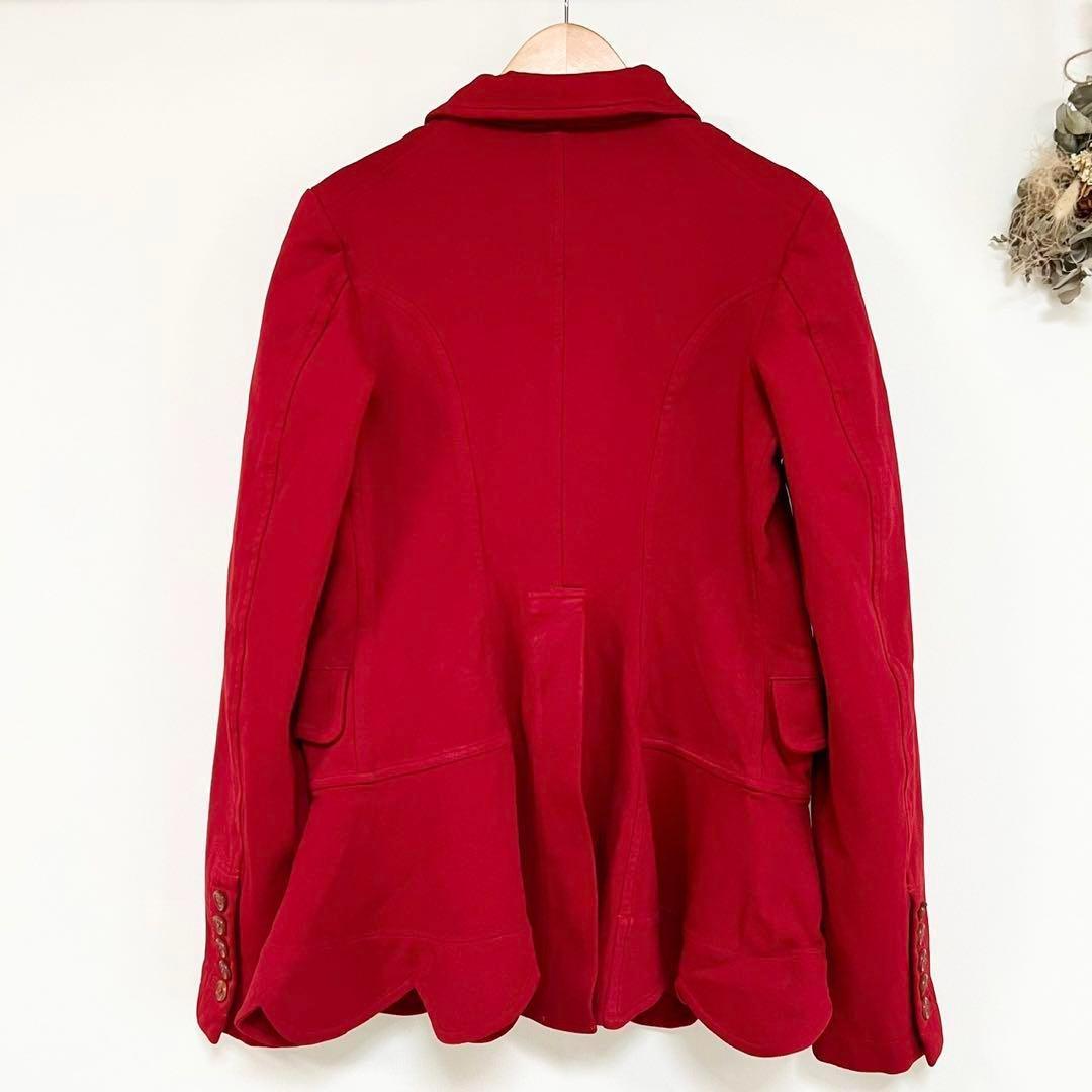 COMME des GARCONS コムコム 裾スカラップフリル染めジャケット