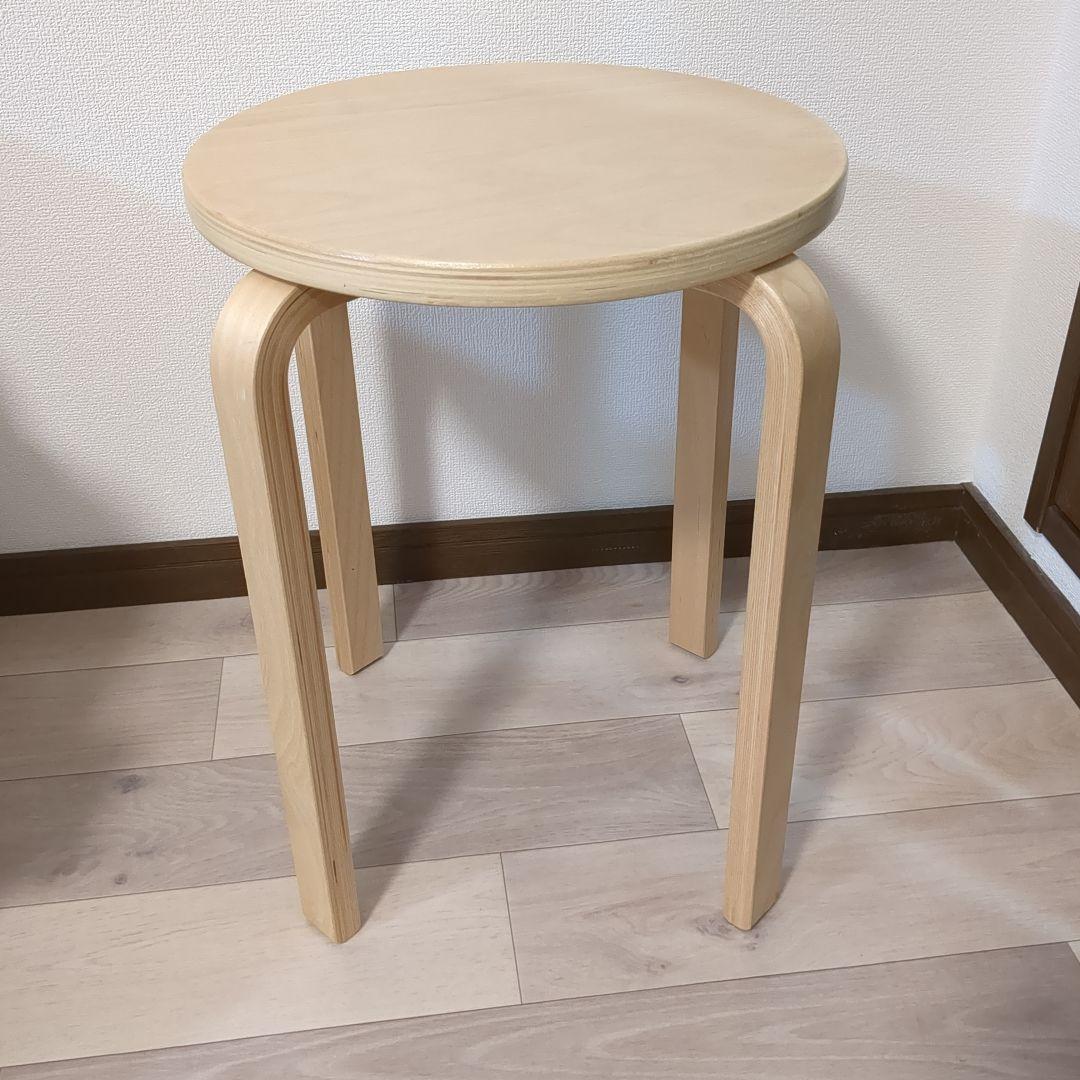 オールドチーク天然無垢材ナチュラルウッド極太創作ミニスツール