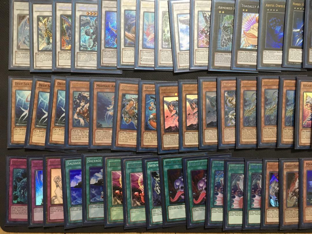 遊戯王　海皇水精鱗デッキ　エクストラデッキ込み　英語のみ　高レアリティ