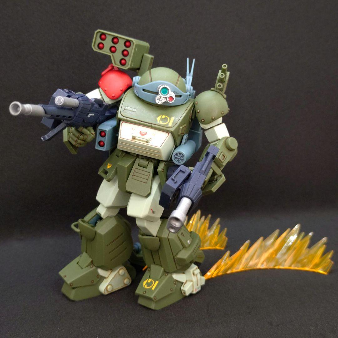 HGスコープドッグターボカスタム＋スコープドッグ＋OP1＆2set部分塗装完成品