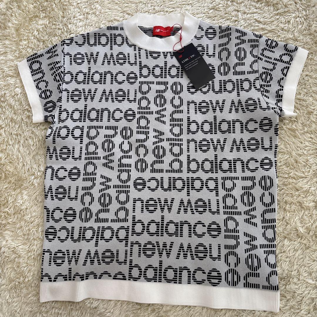 新品　new balance ロゴ半袖ニットシャツ　サイズ1(M)