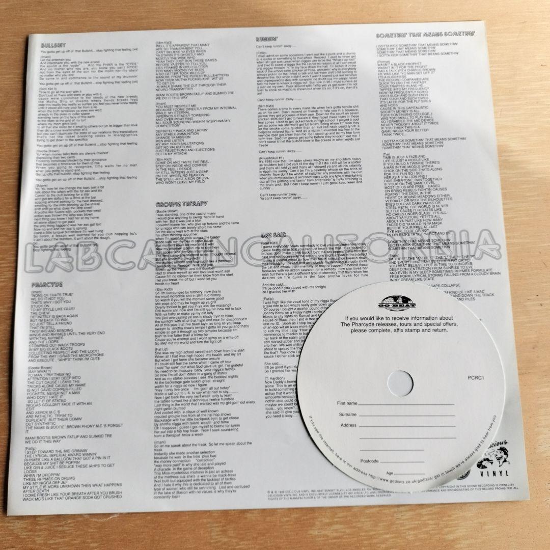 The Pharcyde LabcabinCalifornia LPレコード