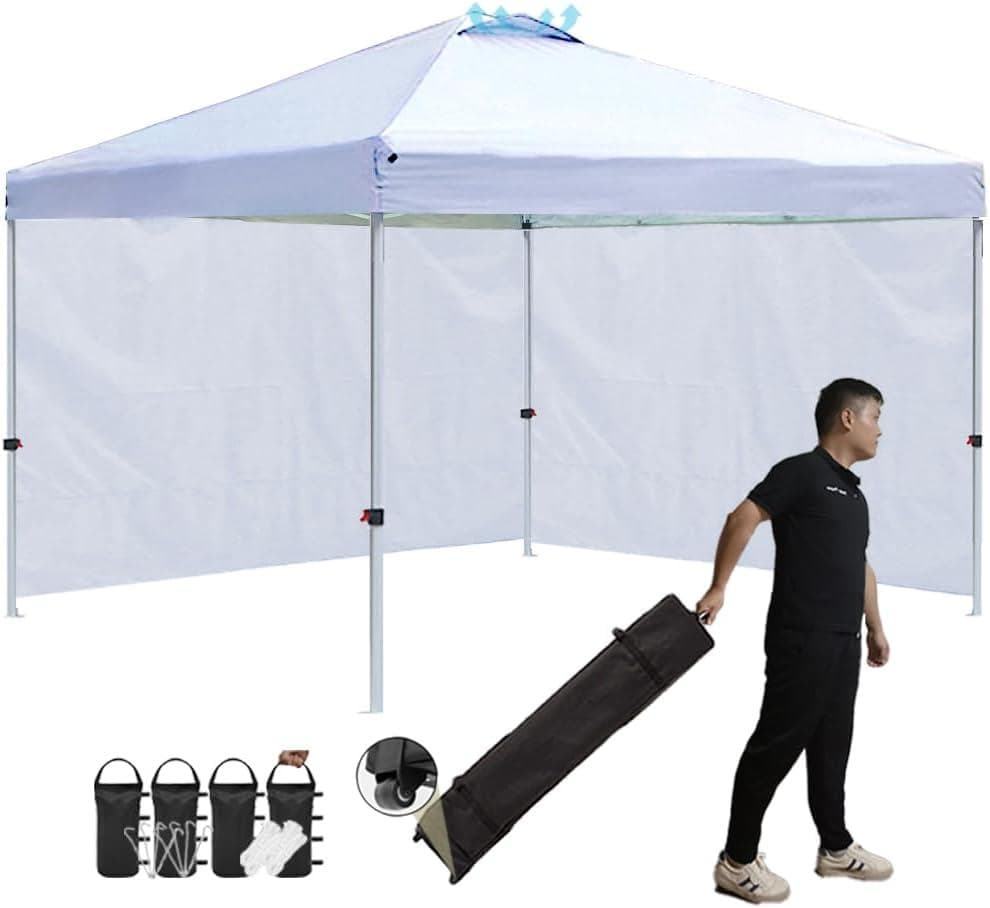 ToopTapu タープテント 組立と運び簡単!! ホワイト 3m