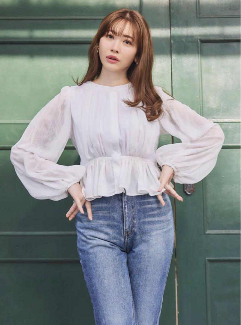 herliptoProspect Chiffon Blouse バルーンスリーブ