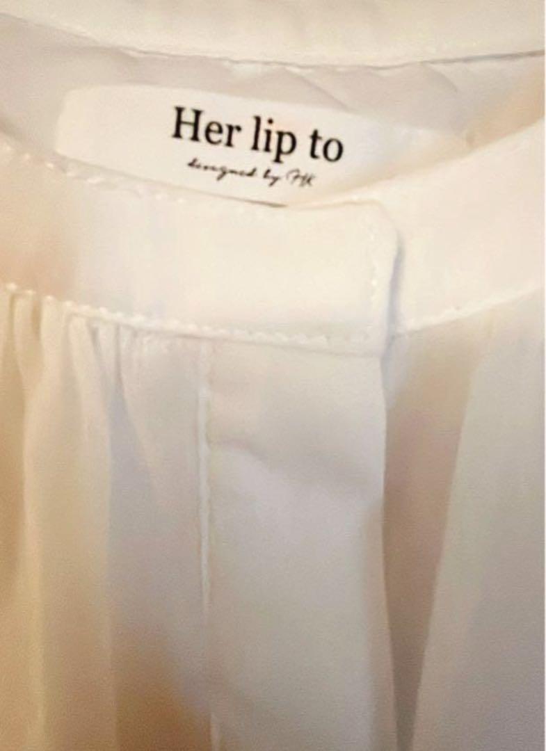 herliptoProspect Chiffon Blouse バルーンスリーブ