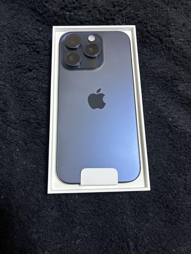 【バッテリー最大容量100%】iPhone15 Pro 128GB 青 バッテリー最大容量100% iPhone15 pro 128GB ブルーチタニウム