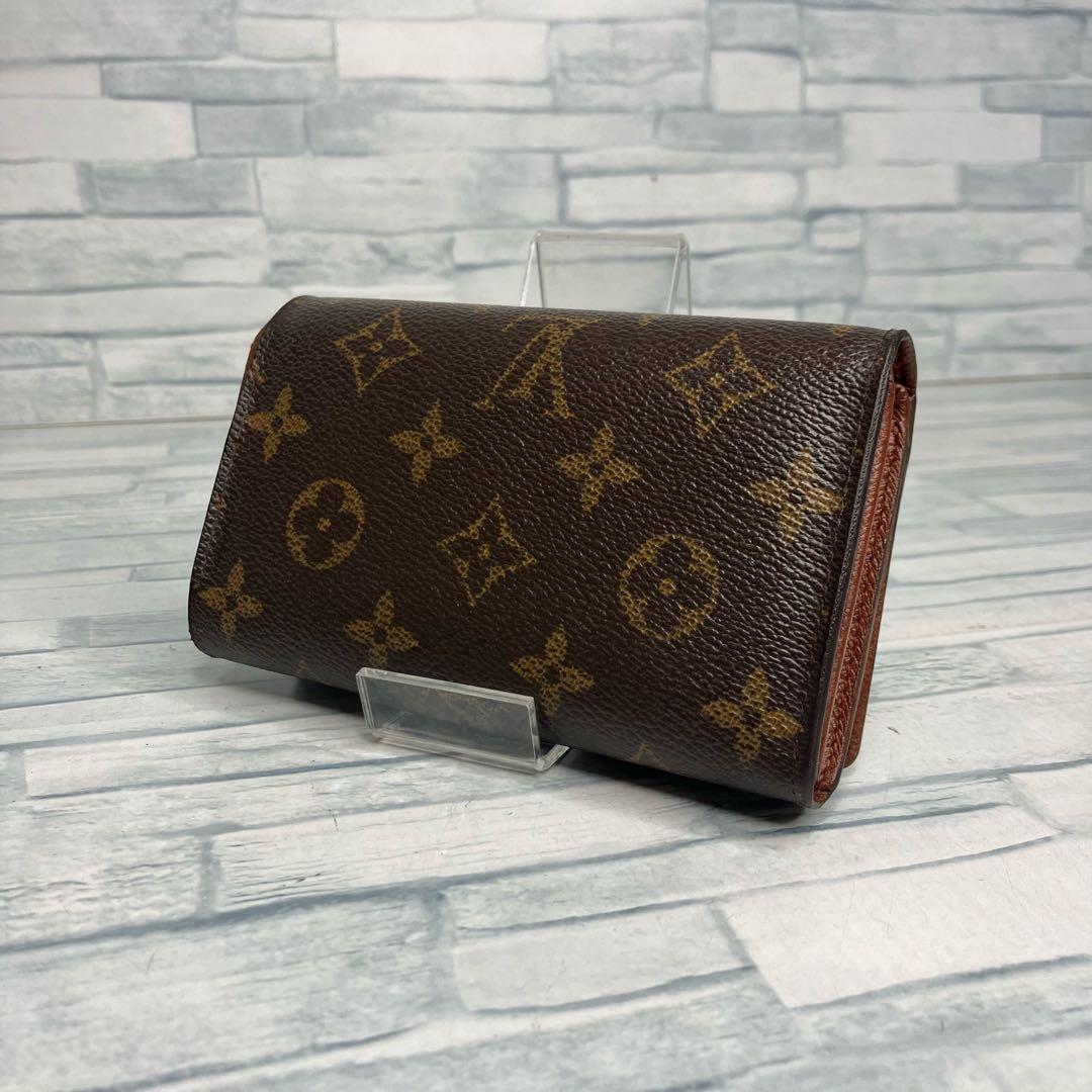 美品　55 LOUIS VUITTON ルイヴィトン　モノグラム　二つ折り財布
