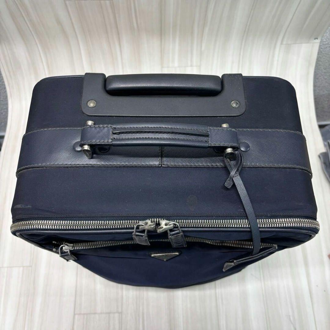 韓国ブランド通販サイト 美品 PRADA キャリーケース 旅行カバン ボストン バッグ 3角 バッグ