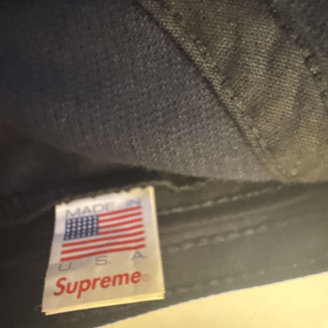 Supreme ブラック コーデュロイキャップ