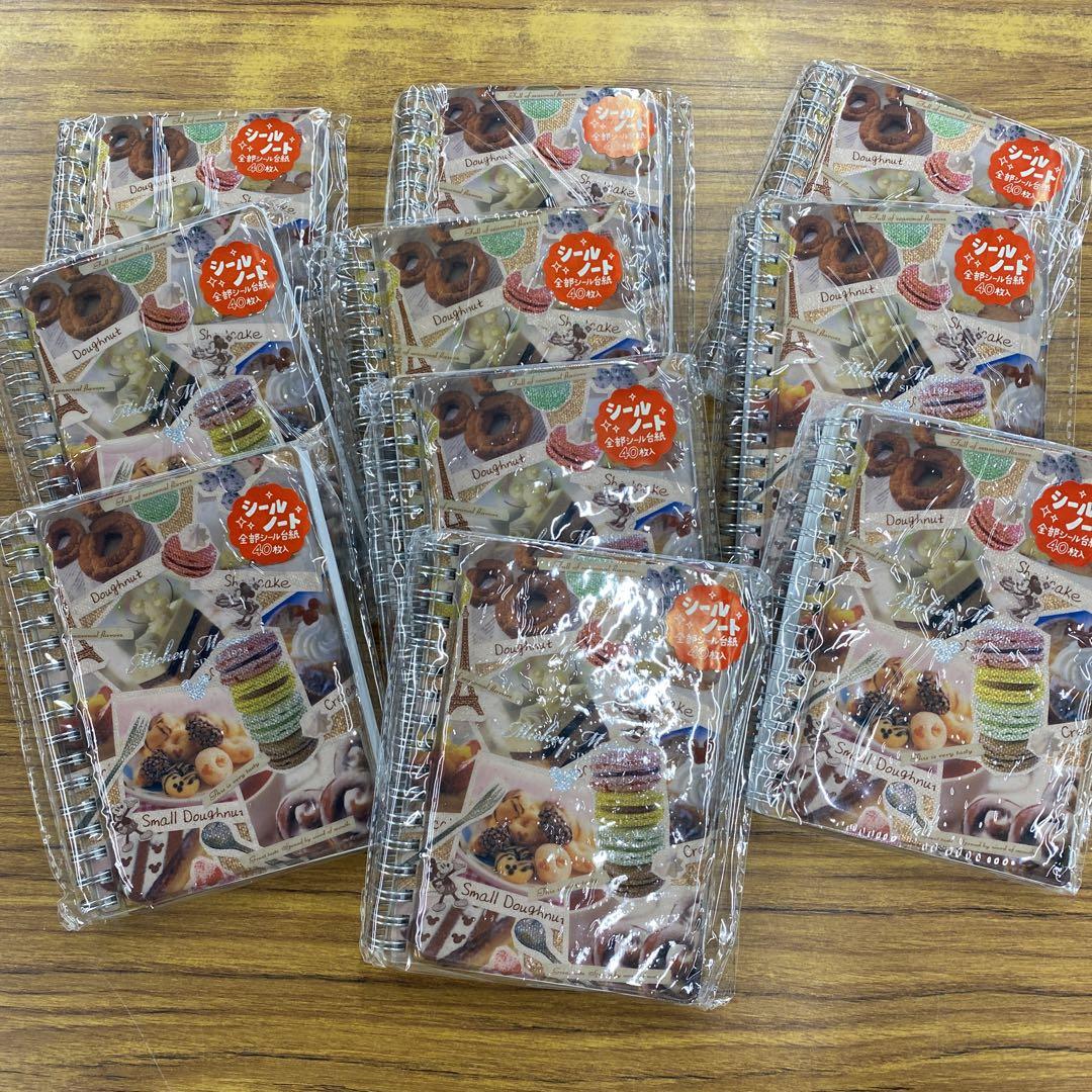 シールノートミッキーマウス10個セット新品未使用ですが長期保存品