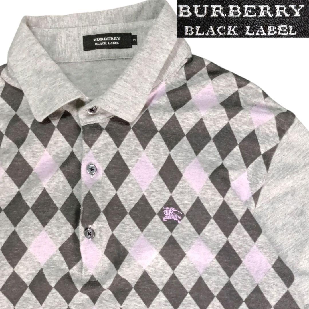 ✨極美品✨BURBERRY BLACK LABEL カノコポロシャツ　ホースロゴ BURBERRY BLACK LABEL ポロシャツ ブラック ホースロゴ 3 - メルカリ