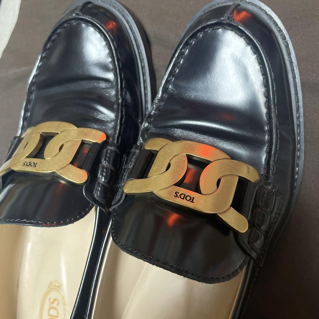 TOD'S トッズ ブラック ローファー サイズ38
