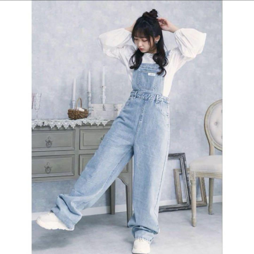 未使用ビアズリーサロペット ビアズリー BEARDSLEY ワキギャザーサロペット （black） -靴