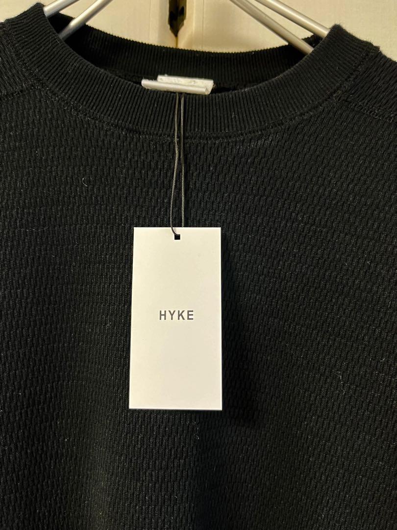 【メーカータグ付】サーマルビッグトップス 完売 ブラック 新品 HYKE 定番 オーバーサイズ サーマル ブラック サイズ1