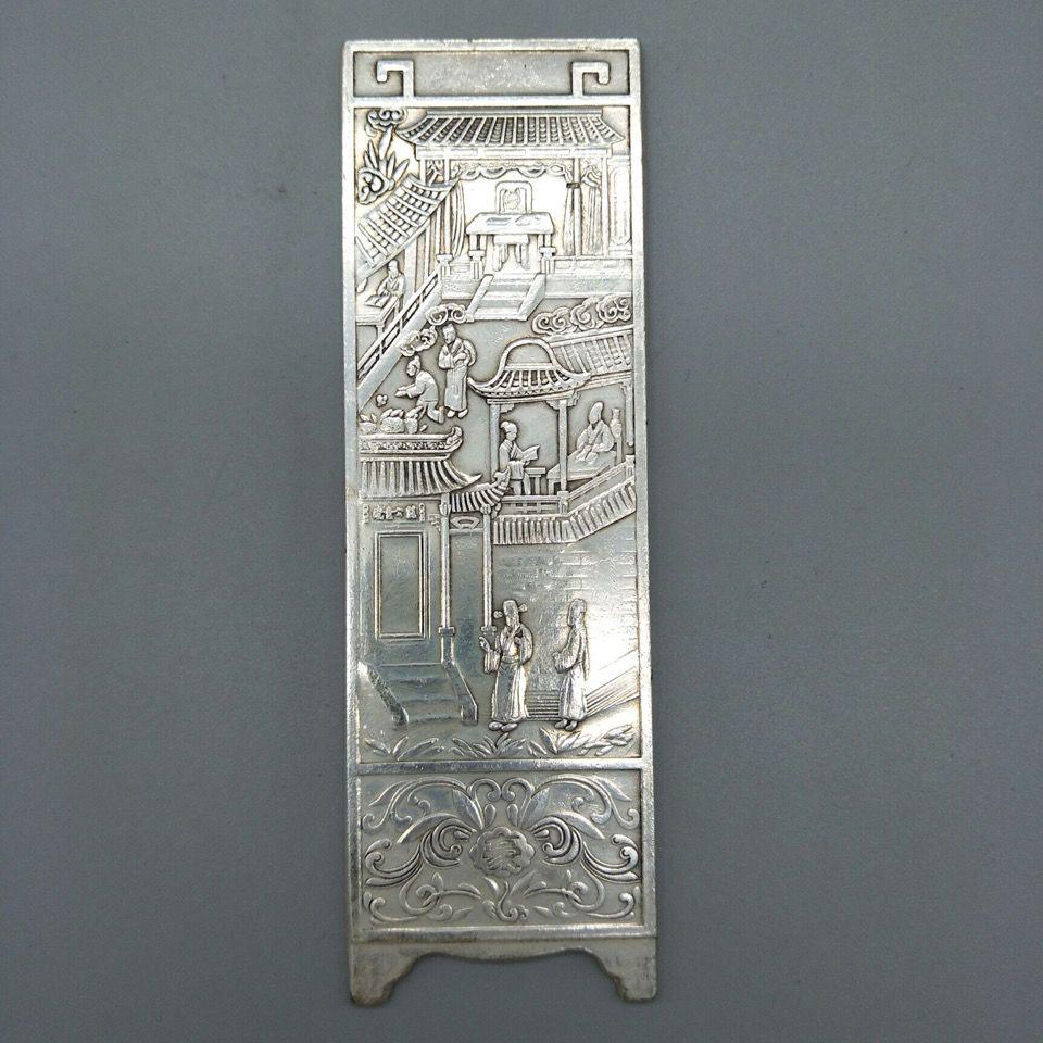 銅 細工 雅趣文豪屏風 文机 茶台 博古架 装飾品 工芸品 置物
