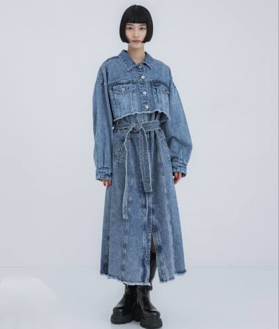 MANY WAY VERSATILE DENIM COAT AMERI MANY WAY VERSATILE DENIM COAT AMERI