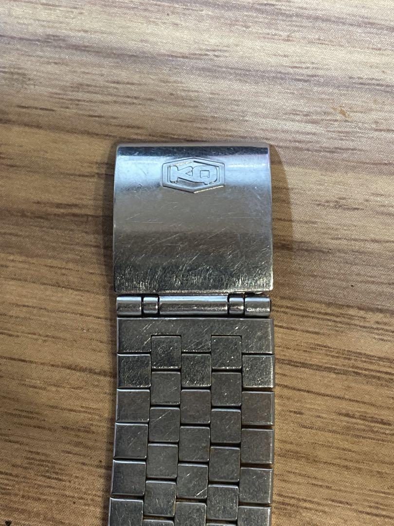 SEIKO キングクォーツ 5856-5000 文字盤ブルー 稼働品 メンズ