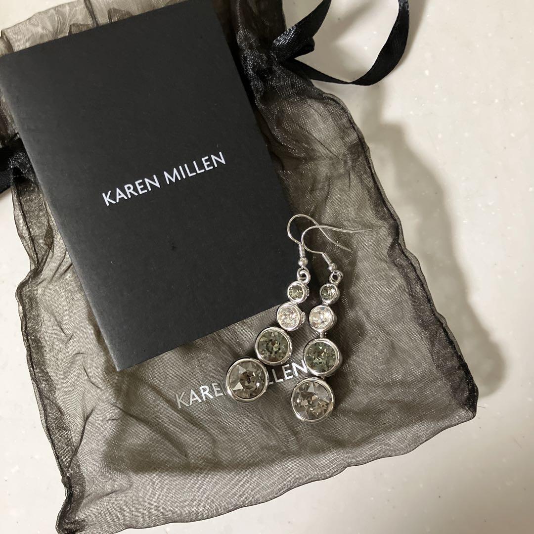 KAREN MILLEN スワロフスキー ロングピアス