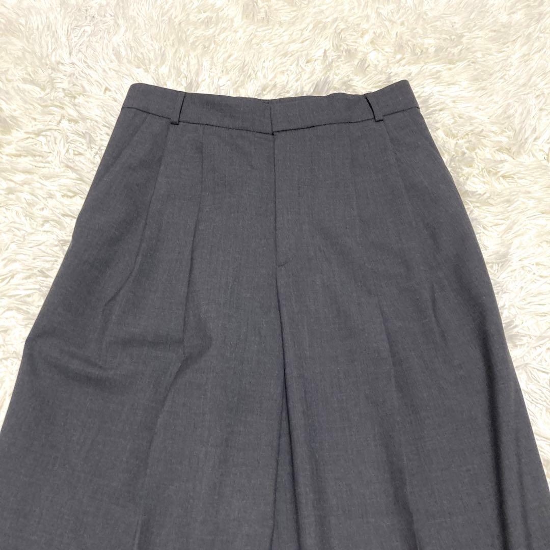 ほぼ未使用✨現行ベイジ　24aw 【洗える】LAVAL ワイドタックパンツ　L