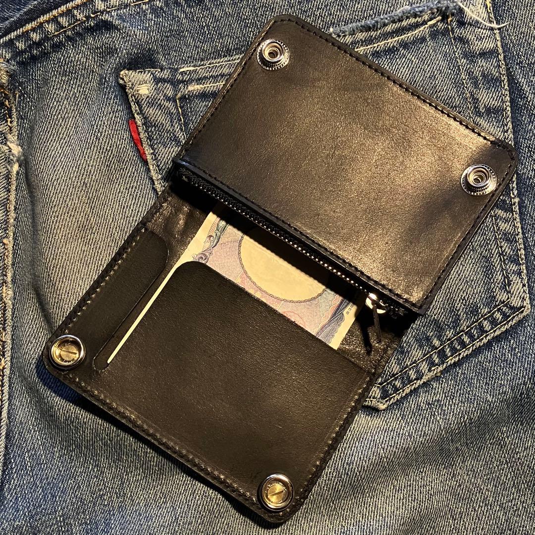 お札が折れない!ミドルトラッカーウォレット アポロコンチョ シルバー925 3層 お札が折れない!ミドルトラッカーウォレット アポロコンチョ シルバー925 3層