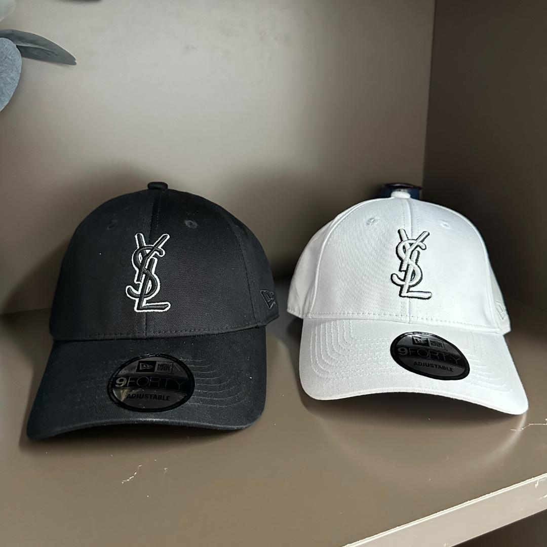 美品 9FORTY YSL キャップ 調整可能 黒白 2色セット 男女兼用